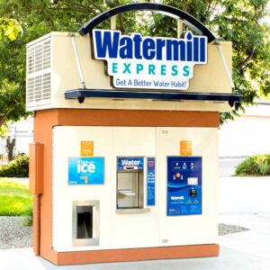 Watermill Express water and ice kiosk