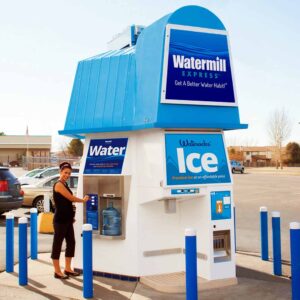 Watermill Express water and ice kiosk